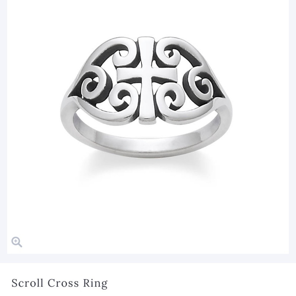 James Avery Scroll Cross Ring